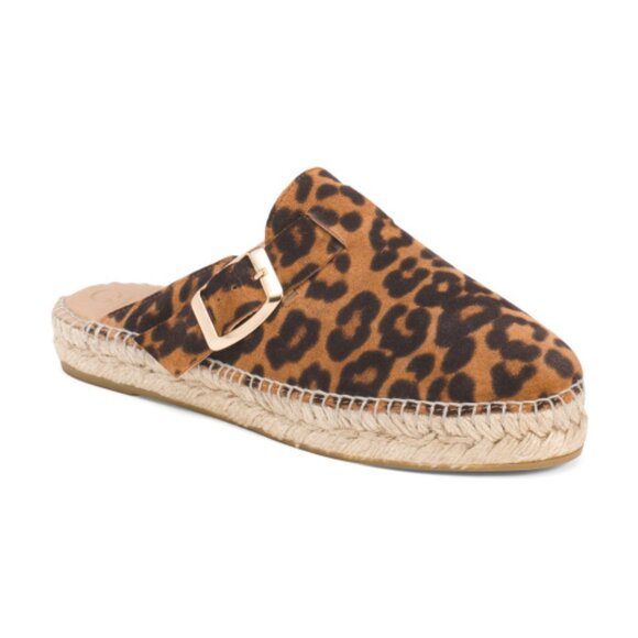 GAIMO Made In Spain Suede Espadrille Clogs - Picture 1 of 3